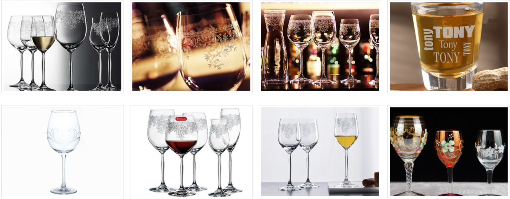 Laser Marking Glass samples