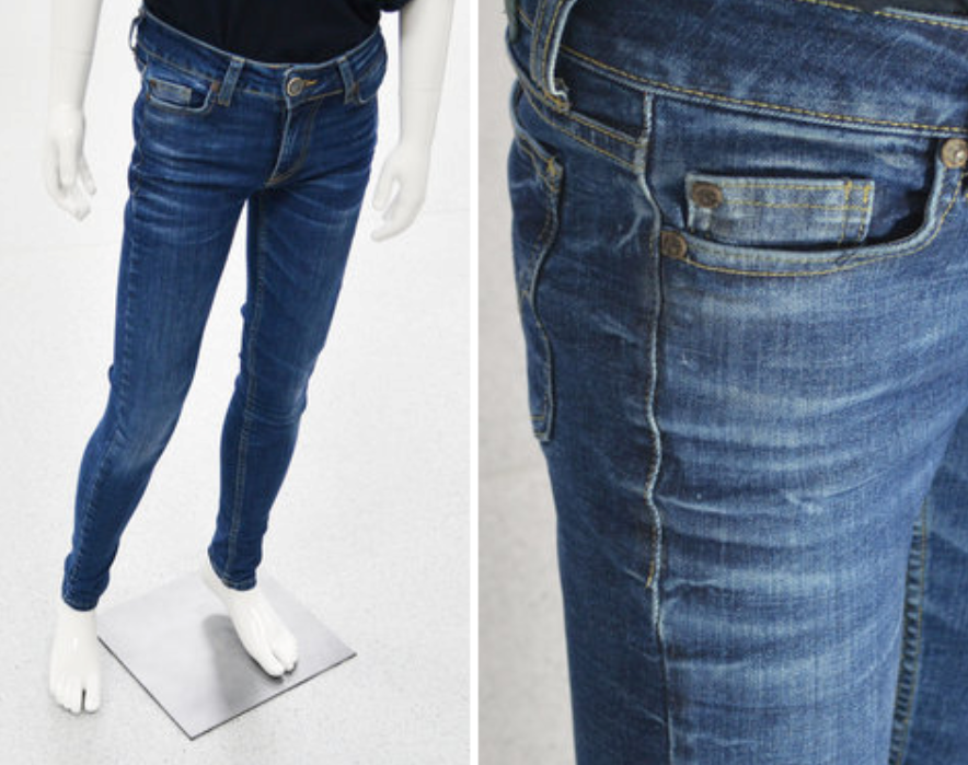 Case study of using small laser cutting machine for non-metallic materials to process jeans